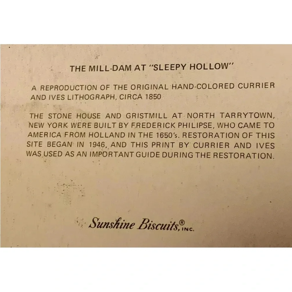 Vintage Sunshine‎ biscuits the blacksmith oval advertising Tray sleepy hollow